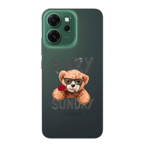 Oppo 14 F Lazy sunday Transparent Silicone TPU Θήκη